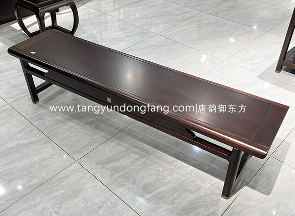 黑檀木床尾凳茶凳YD2163
