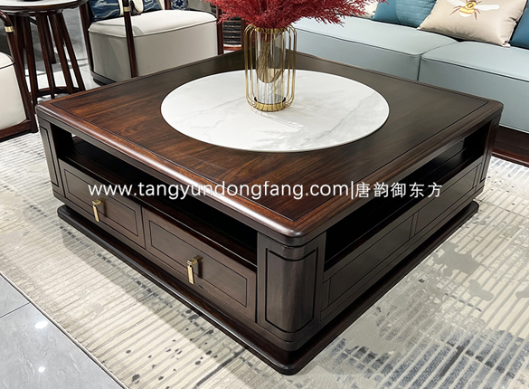 中式乌金木方茶几102