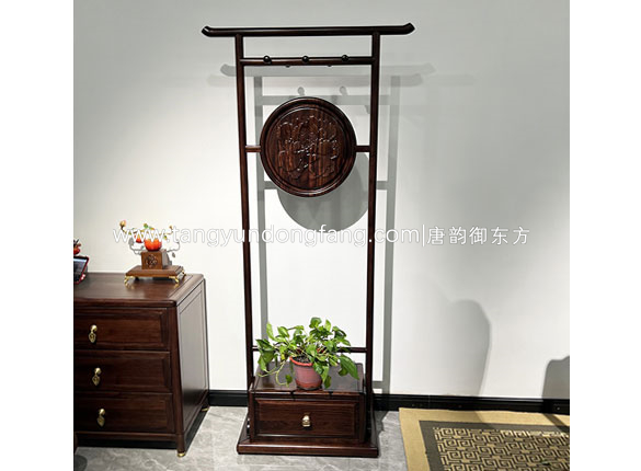 中式黑檀木衣架801