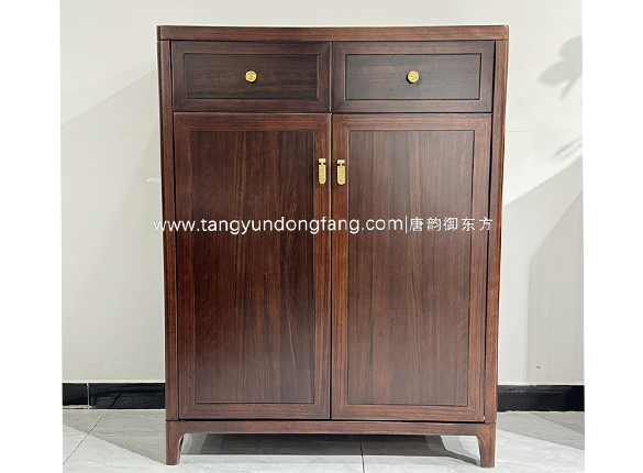 中式乌金木鞋柜2301